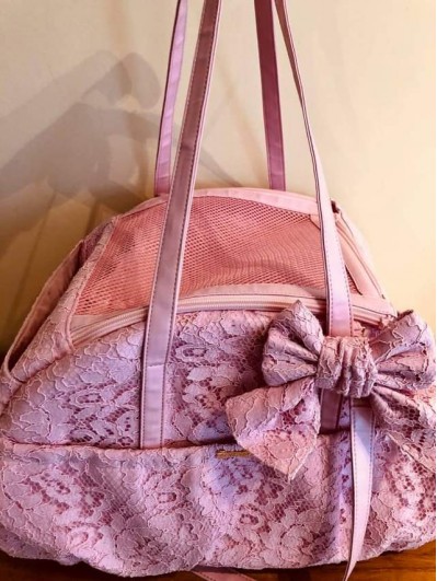 For Pets Only - limited Aria Bag pink lace